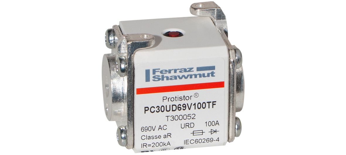 T300052 - Protistor SB fuse-link aR, 690VAC, sz.30, 100A, TTF threaded terminals